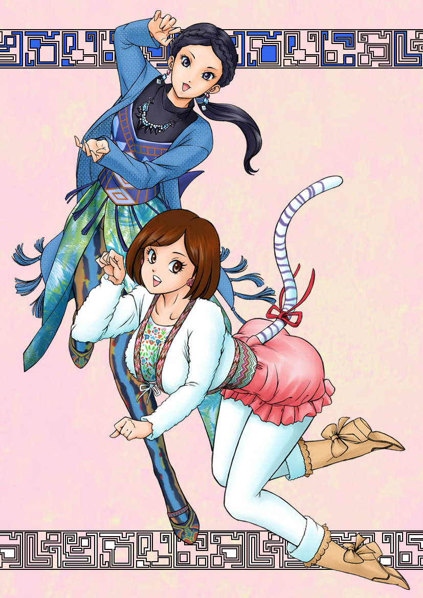 amu_(doubutsu_sentai_zyuohger), animification, commentary_request, doubutsu_sentai_zyuohger, iwa_(nanakakusui), sera_(doubutsu_sentai_zyuohger), shark_fin, super_sentai