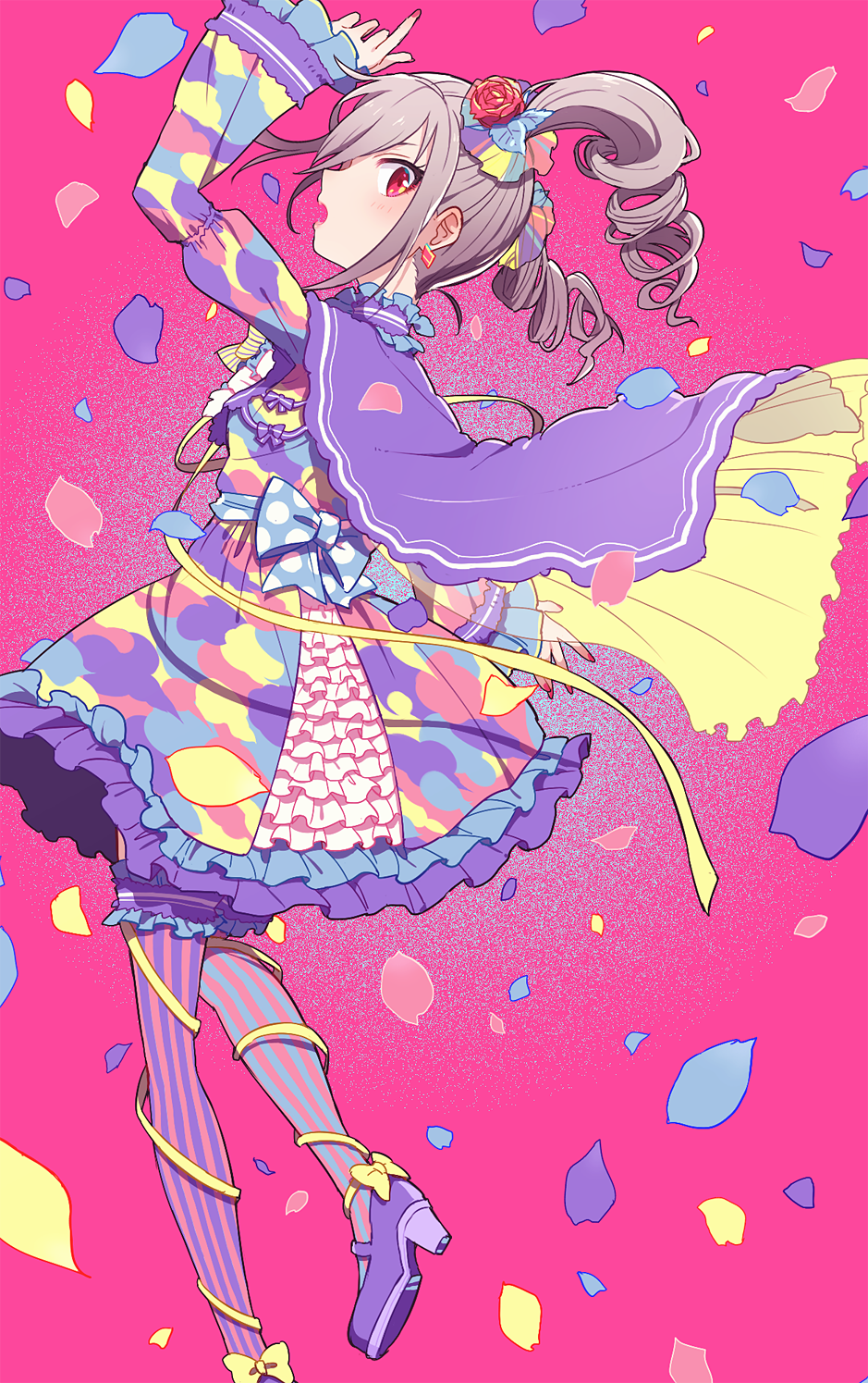 10s, 1girl, cape, drill_hair, female_focus, highres, idolmaster, idolmaster_cinderella_girls