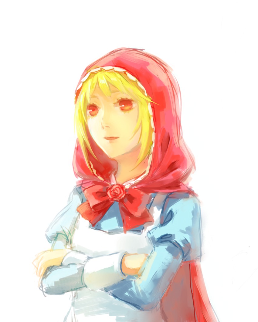 1boy, akazukin_no_ookami, blonde_hair, cape, crossdressing, crossdressing_(mtf), dress, highres