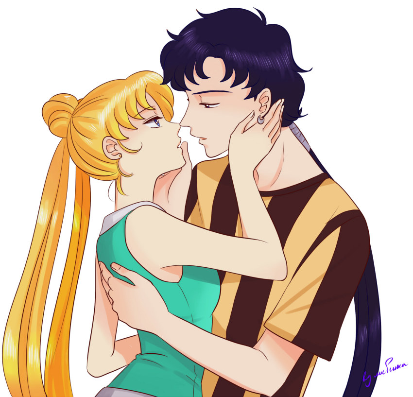 1990s_(style), 2girls, bishoujo_senshi_sailor_moon, bishoujo_senshi_sailor_moon_sailor_stars, bishoujo_senshi_sailor_moon_stars, blonde_hair, blue_eyes, butch/femme_couple