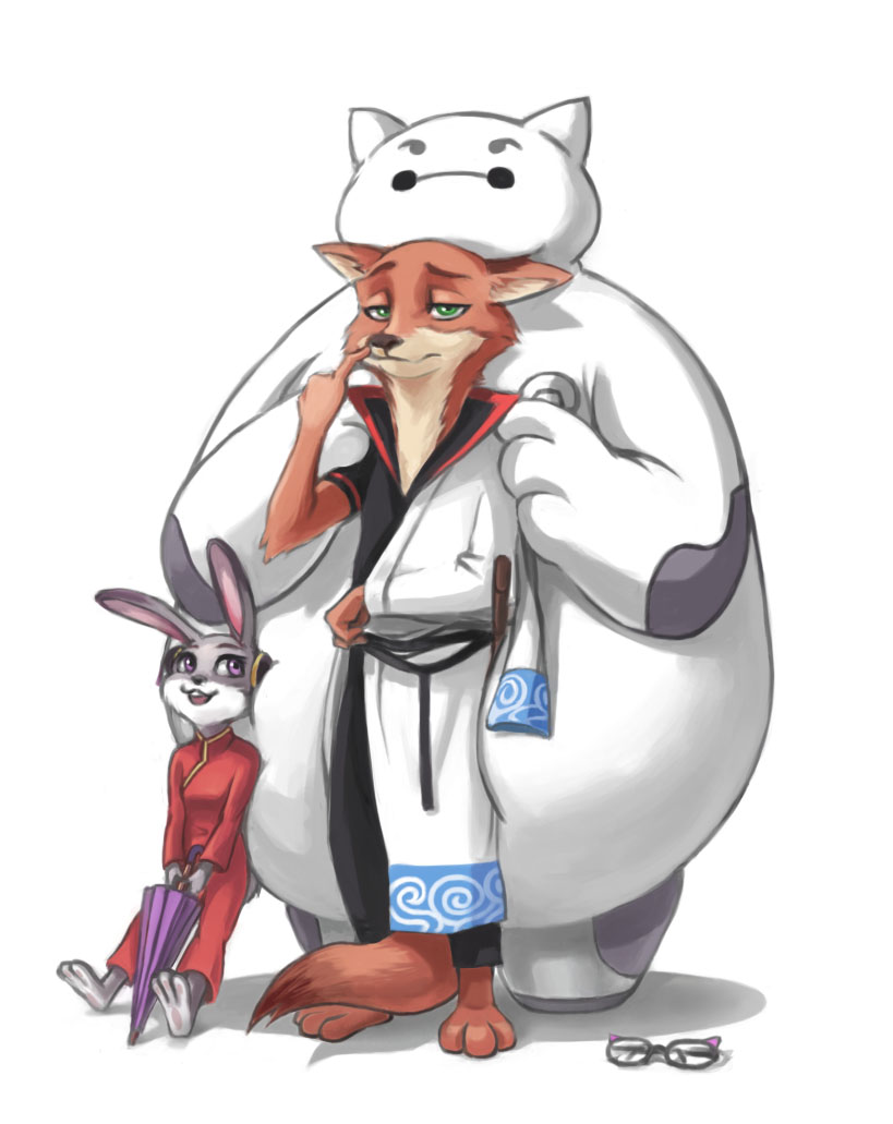 1boy, 1girl, :3, :d, alternate_costume, animal, baymax, baymax_(cosplay)