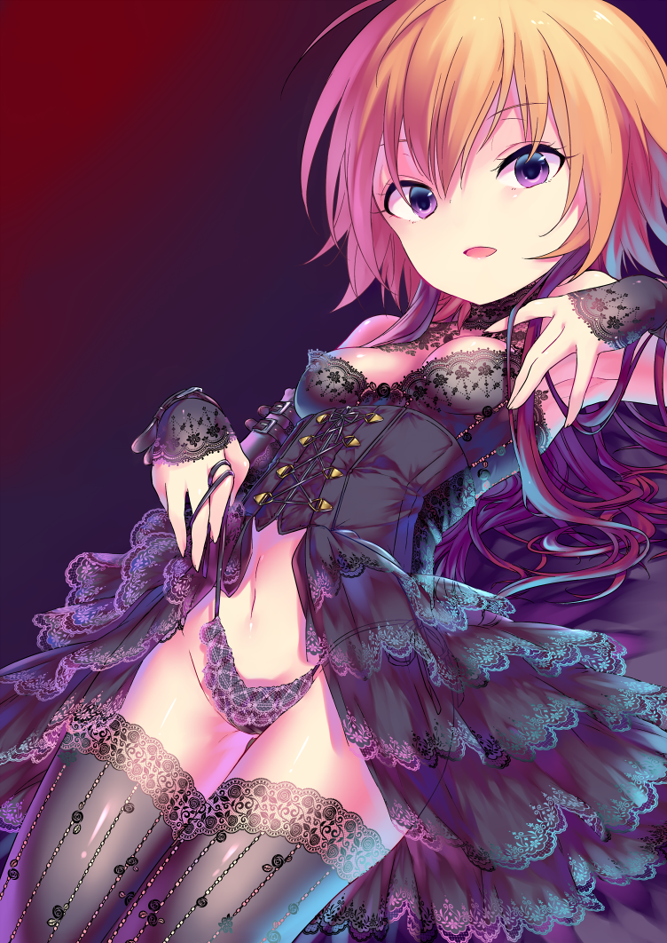 10s, 1girl, armpits, bad_id, bad_pixiv_id, brown_hair, corset, dress
