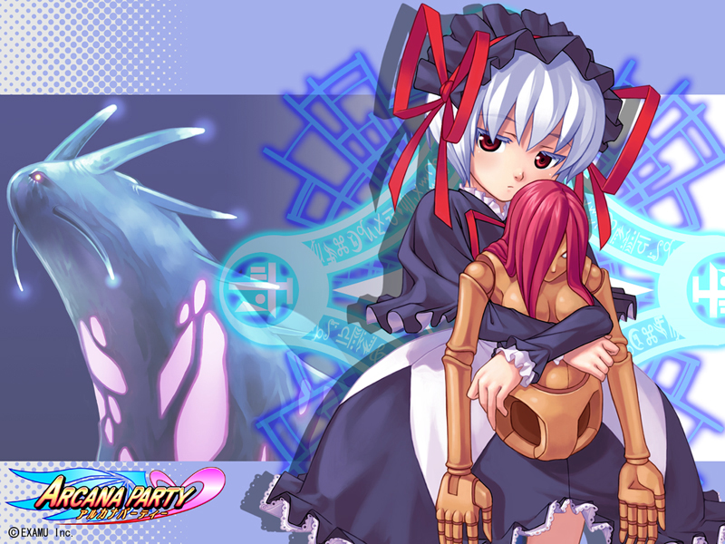 aq_interactive, arcana_heart, atlus, doll, dress, elfriede_(arcana_heart), examu, gier