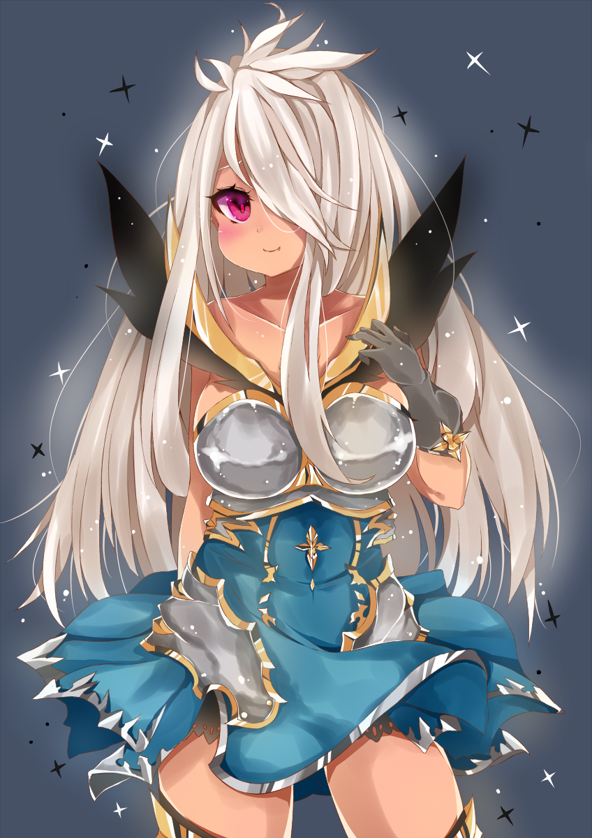 10s, 1girl, breasts, dress, female_focus, gradient_background, granblue_fantasy, highres