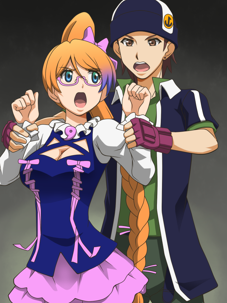 10s, 1girl, andy_w_hall, aquarion_(series), aquarion_evol, arm_grab, awa, blue_eyes