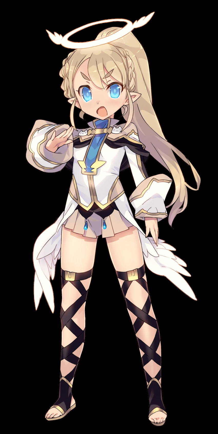 >:o, 1girl, :o, absurdres, aqua_eyes, blade_(galaxist), blonde_hair, blush