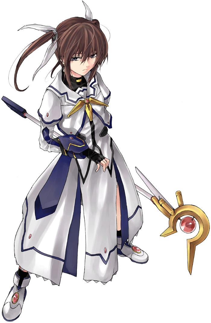 10s, 1girl, black_gloves, brown_hair, expressionless, female_focus, fingerless_gloves, gloves