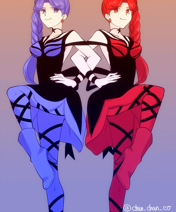 2girls, ankle_boots, bad_id, bad_pixiv_id, bishoujo_senshi_sailor_moon, bishoujo_senshi_sailor_moon_s, blue_footwear, blue_hair