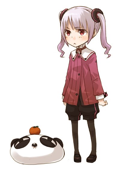 1girl, :<, ayakura_juu, bad_id, bad_pixiv_id, female_focus, food, fruit