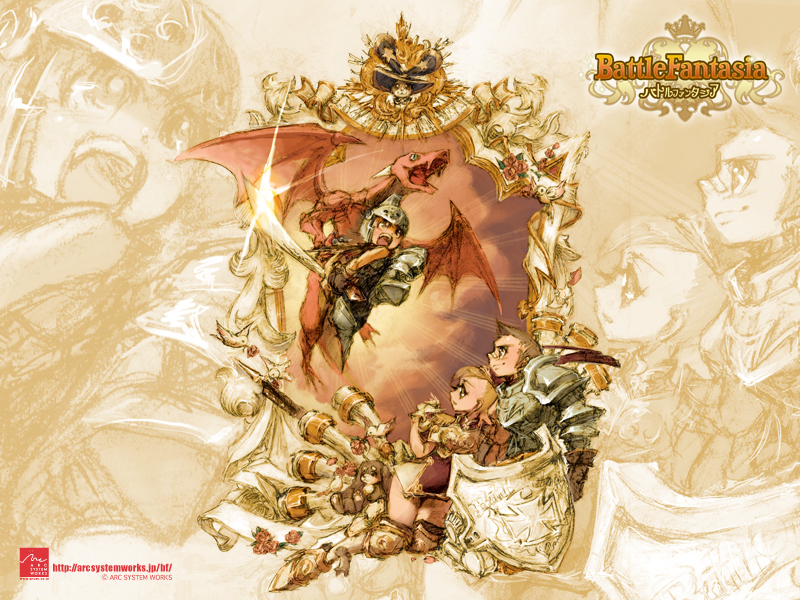 arc_system_works, battle_fantasia, dragon, fighter, iwasaki_emiko, marco_van_de_land, olivia_von_roselia, princess