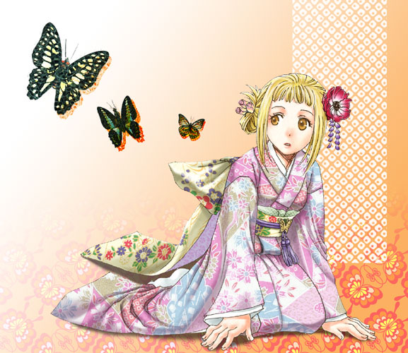 00s, 1girl, blonde_hair, breasts, female_focus, final_fantasy, final_fantasy_xii, japanese_clothes