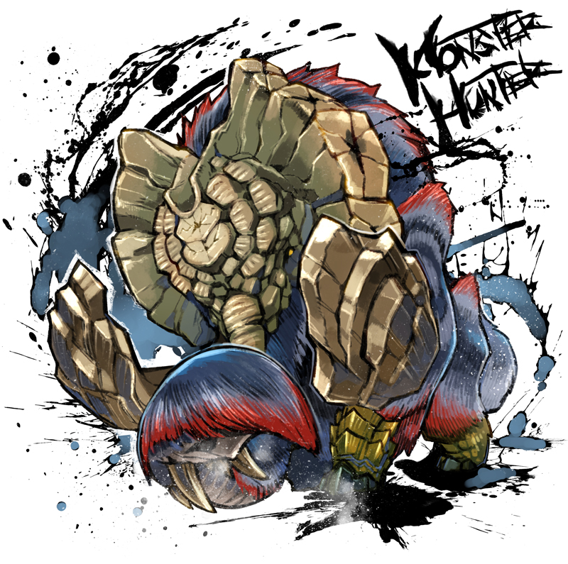 elephant, fuse_ryuuta, gammoth, inkblot, monster, monster_focus, monster_hunter_(series), monster_hunter_x