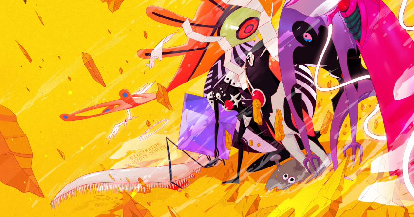 adam_(evangelion), angel_(evangelion), arael, artist_name, claws, creature, crystal, epic