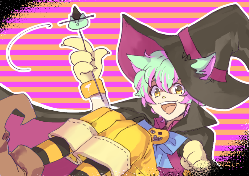 10s, 1boy, :3, alternate_costume, animal_ears, bad_id, bad_pixiv_id, brown_eyes