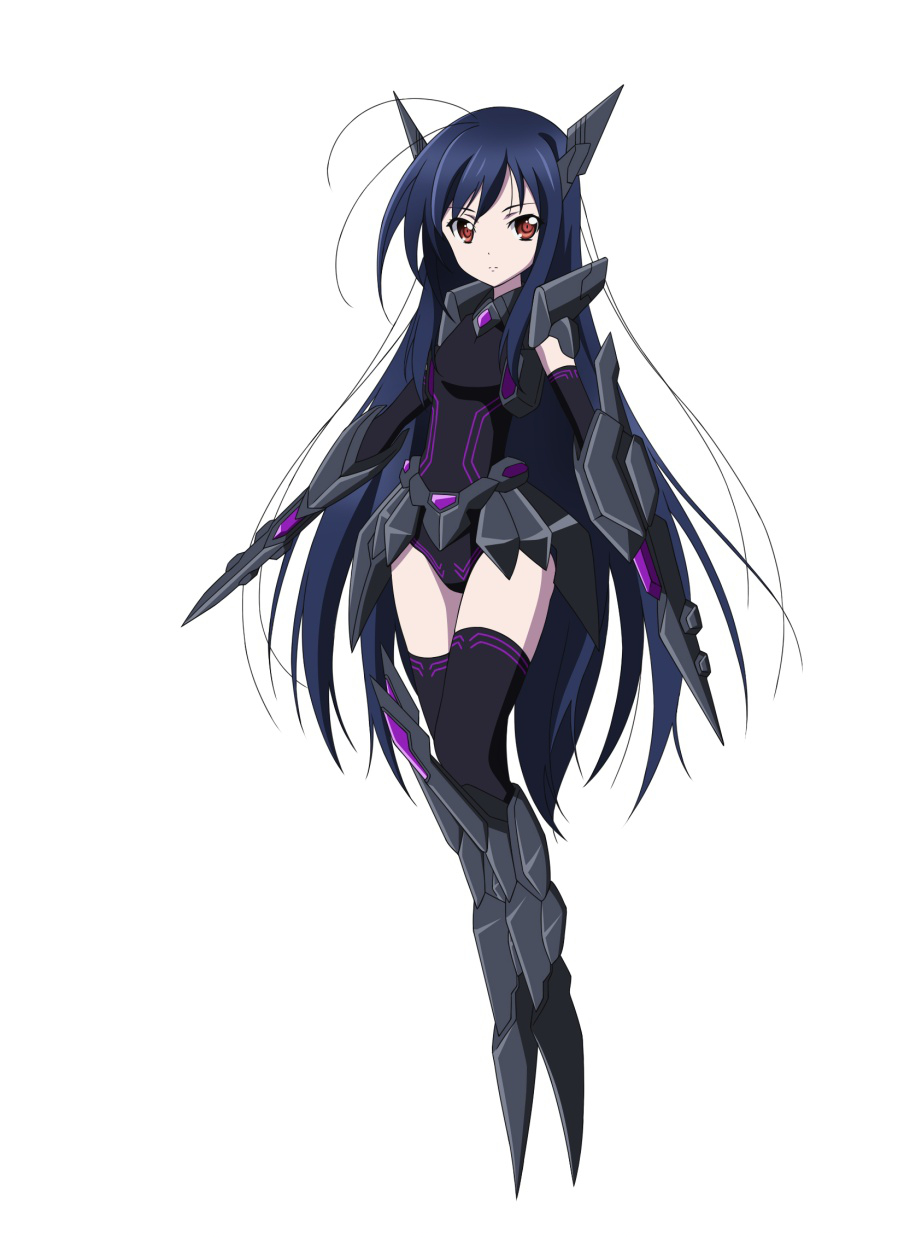 10s, 1girl, accel_world, black_hair, black_thighhighs, brown_eyes, female_focus, highres