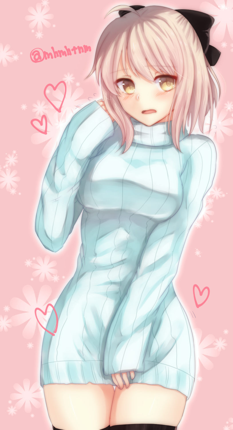 1girl, ahoge, blonde_hair, cowboy_shot, fate/grand_order, fate_(series), female_focus, highres