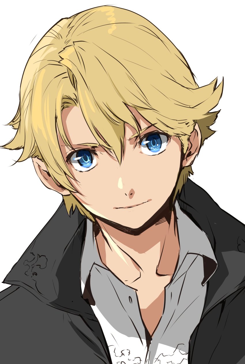 1boy, absurdres, blonde_hair, blue_eyes, enami_katsumi, highres, male_focus, relic_von_balstein