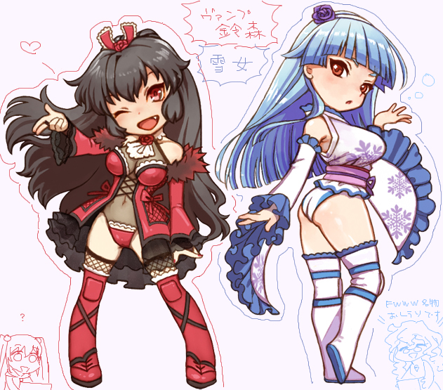 4girls, aqua_hair, ass, blue_hair, bobfosse, boots, breasts, bridal_gauntlets