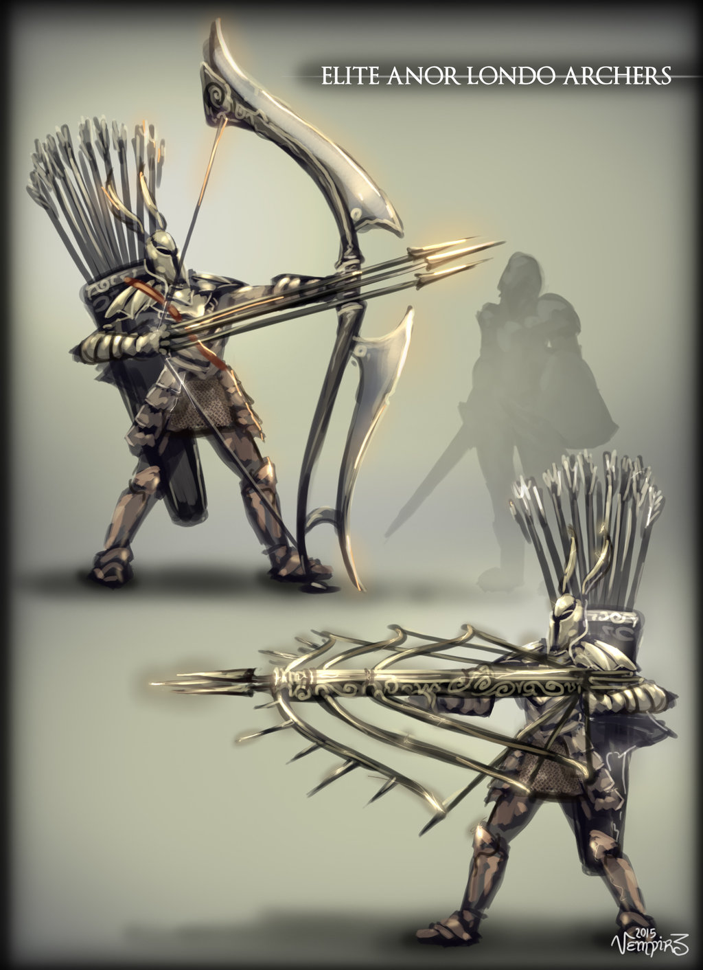 armor, bow_(weapon), crossbow, dark_souls_(series), dark_souls_i, helmet, highres, vempirick