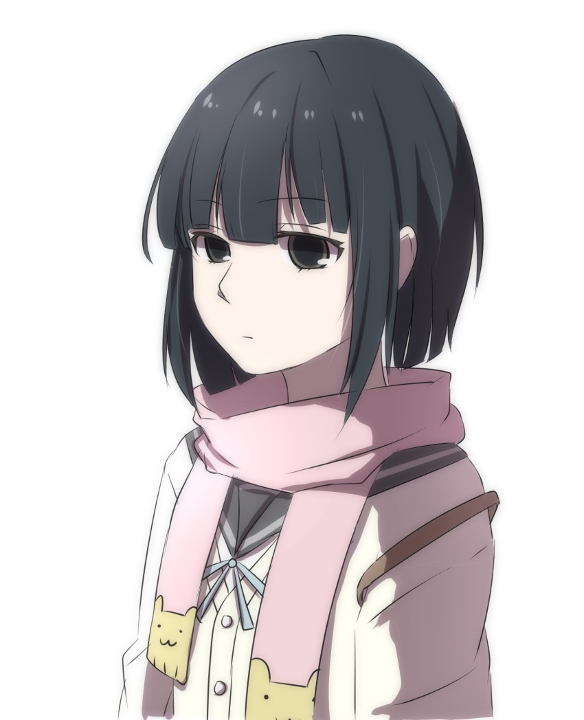 10s, 1girl, bad_id, bad_pixiv_id, black_eyes, black_hair, female_focus, highres