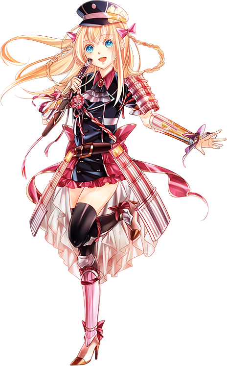 10s, 1boy, armor, ascot, black_thighhighs, blonde_hair, blue_eyes, bow