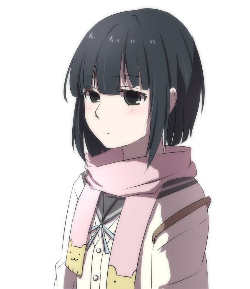 10s, 1girl, bad_id, bad_pixiv_id, black_eyes, black_hair, female_focus, highres