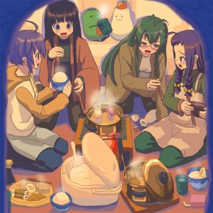 00s, 4girls, ayase_yue, food, konoe_konoka, lowres, mahou_sensei_negima!, miyazaki_nodoka