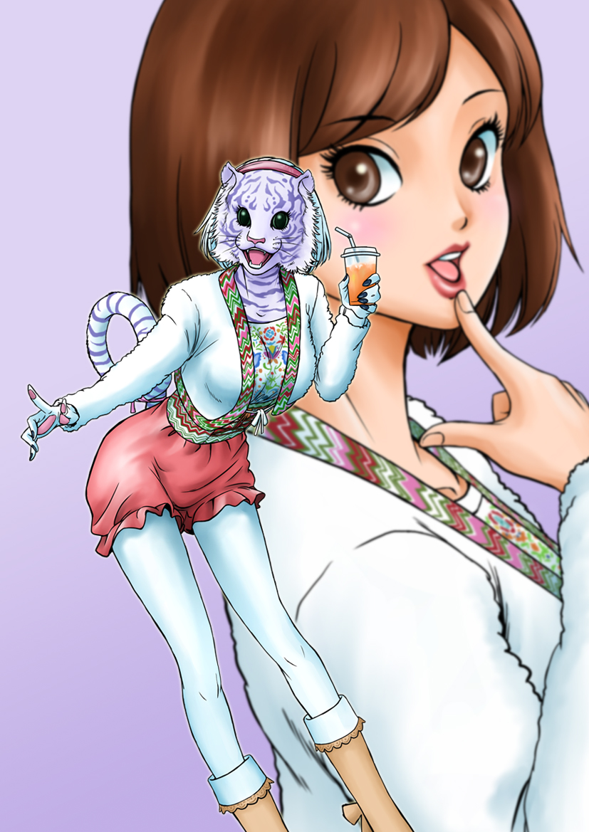 amu_(doubutsu_sentai_zyuohger), animification, boots, brown_eyes, brown_hair, doubutsu_sentai_zyuohger, furry, furry_female