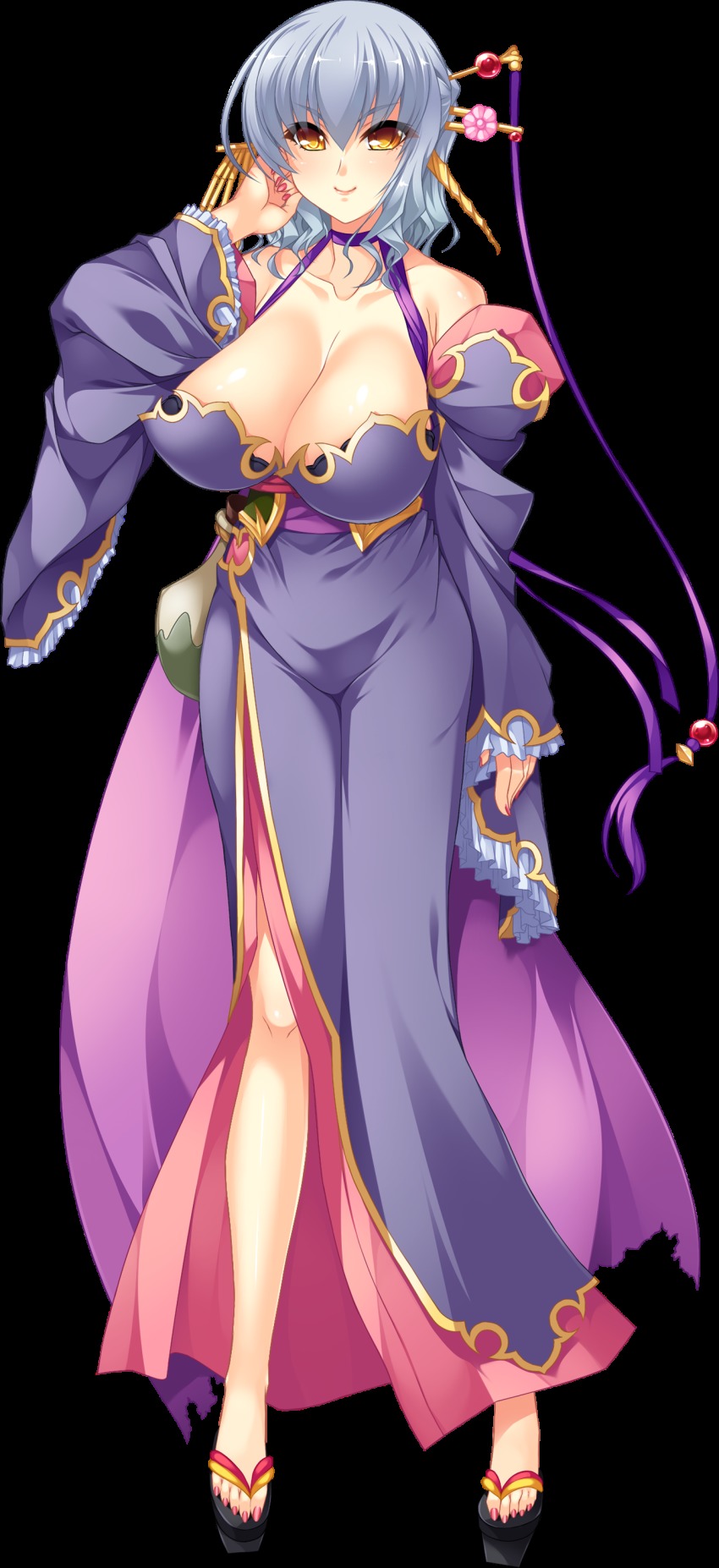 1girl, absurdres, bare_shoulders, blue_hair, breasts, cape, cleavage, collarbone