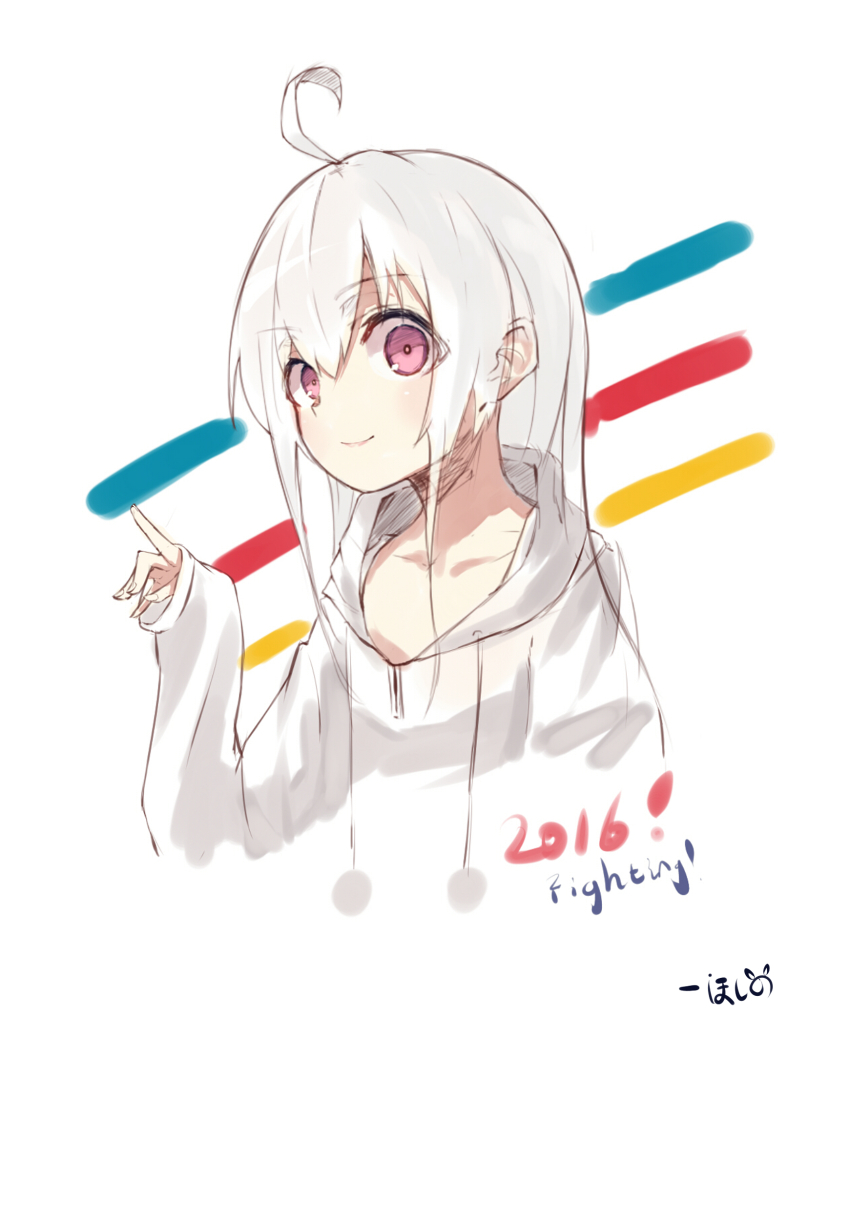 10s, 1girl, 2016, absurdres, ahoge, artist_name, collarbone, dated