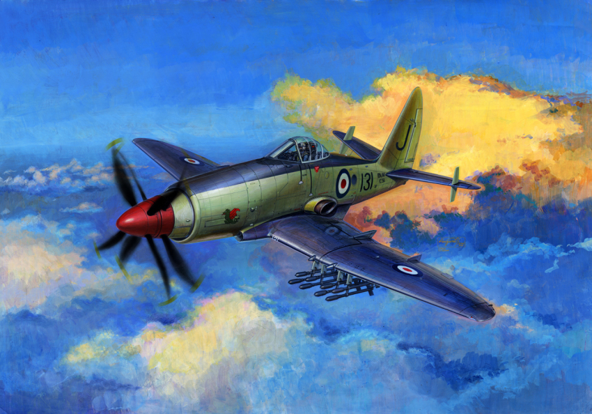 1boy, aircraft, airplane, contra-rotating_propellers, koizumi_kazuaki_production, military, real_life, rocket, rocket_launcher, roundel, royal_navy, vehicle_focus, weapon, westland_wyvern