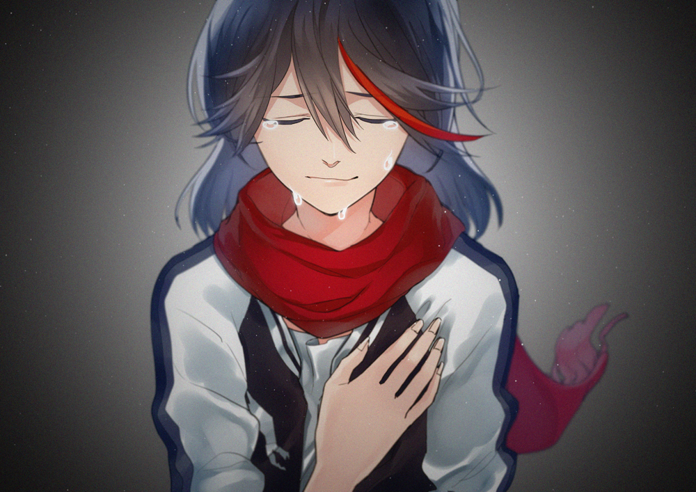 10s, 1girl, bad_id, bad_pixiv_id, black_hair, closed_eyes, crying, denim