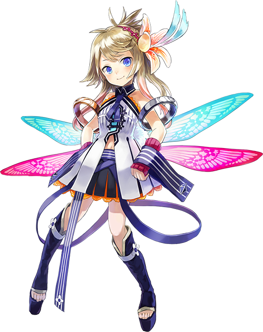 1girl, blonde_hair, blue_eyes, dress, dulyn, feathers, female_focus, flower