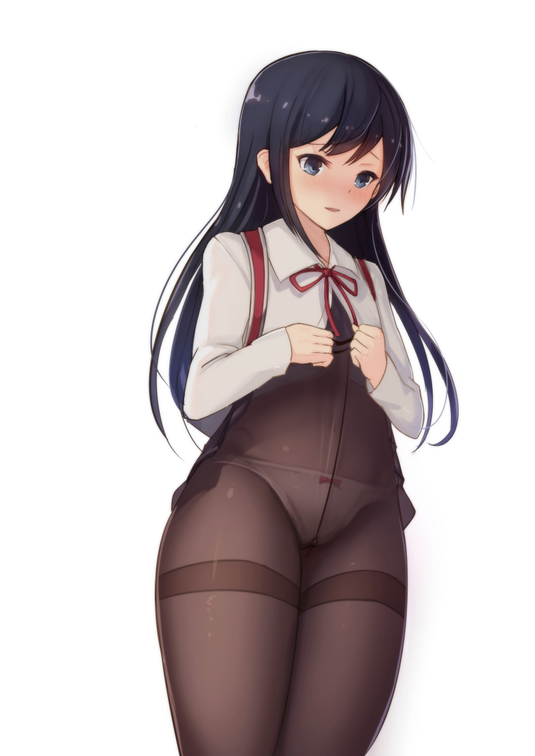 10s, 1girl, :d, asashio_(kancolle), black_hair, blue_eyes, blush, bow