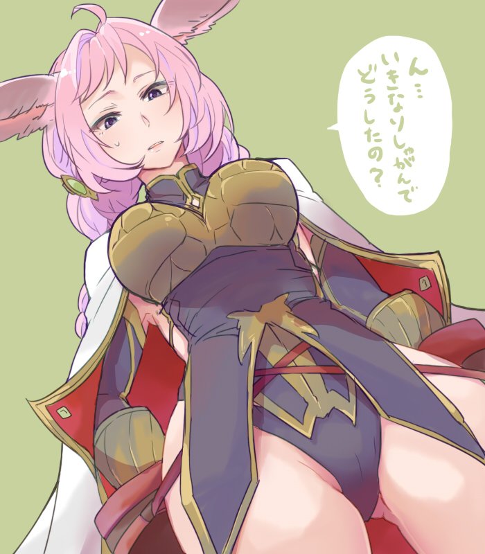 10s, 1girl, ahoge, animal_ears, braid, breasts, cape, crotch