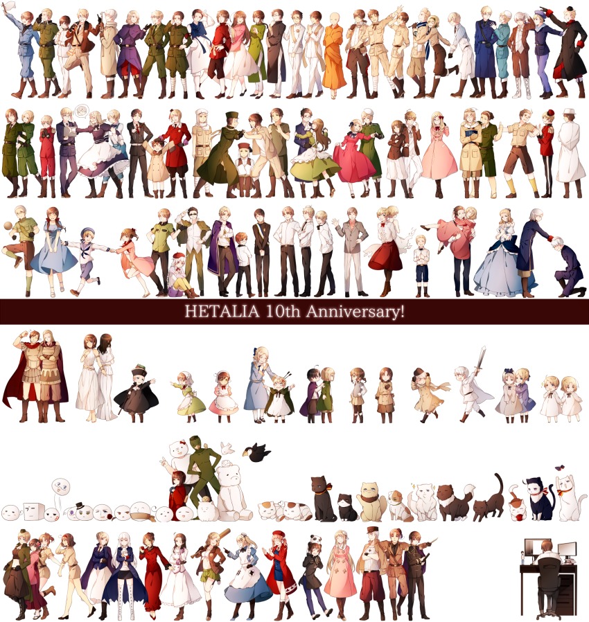 >:t, 6+boys, 6+girls, :t, absolutely_everyone, aged_down, ahoge, america_(female)_(hetalia)