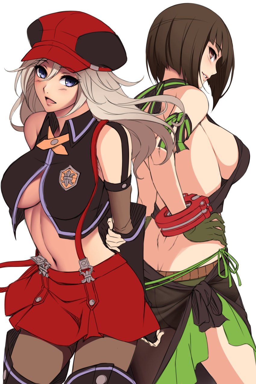 10s, 2girls, absurdres, alisa_ilinichina_amiella, black_footwear, black_hair, black_legwear, blue_eyes