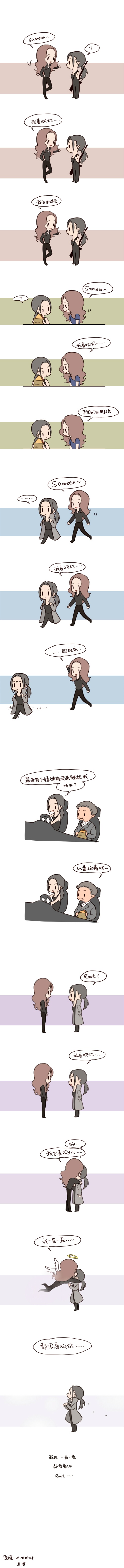 1boy, 2girls, ?, absurdres, angel_wings, character_request, chibi, chinese_text