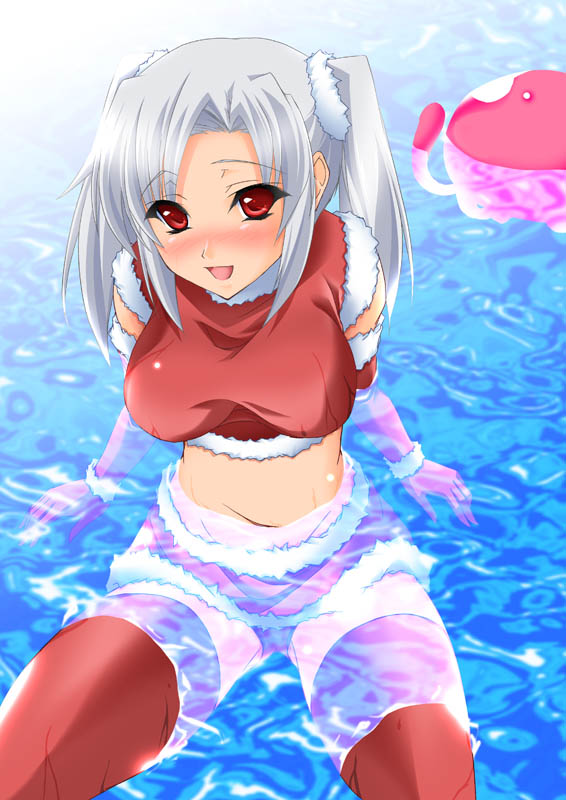 00s, blush, christmas, gloves, kyouran_kazoku_nikki, maho_(yakimorokoshi), mashuu_(masyu), midarezaki_chika