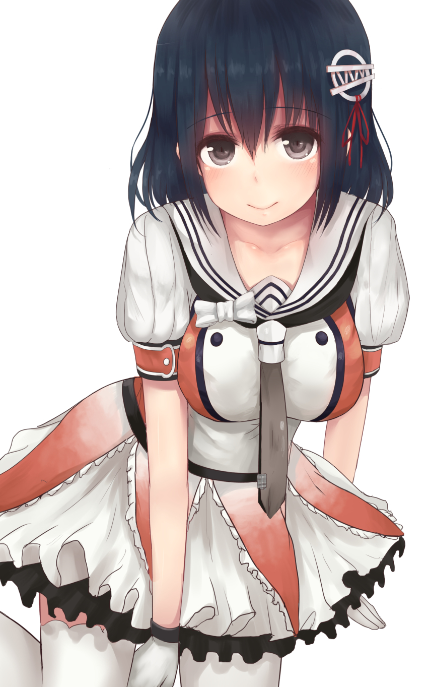 1girl, alternate_costume, black_hair, breasts, brown_eyes, cosplay, female_focus, gloves