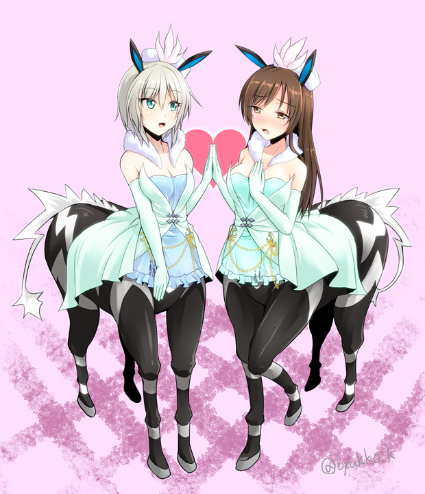 10s, 2girls, :d, anastasia_(idolmaster), aqua_eyes, blonde_hair, blush, breasts