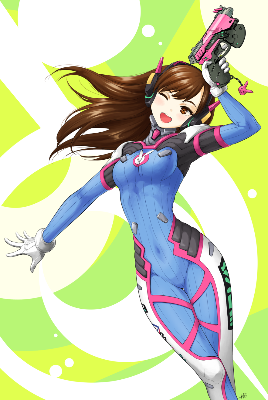 1girl, ;o, abstract_background, animal_print, armor, blush, bodysuit, boots