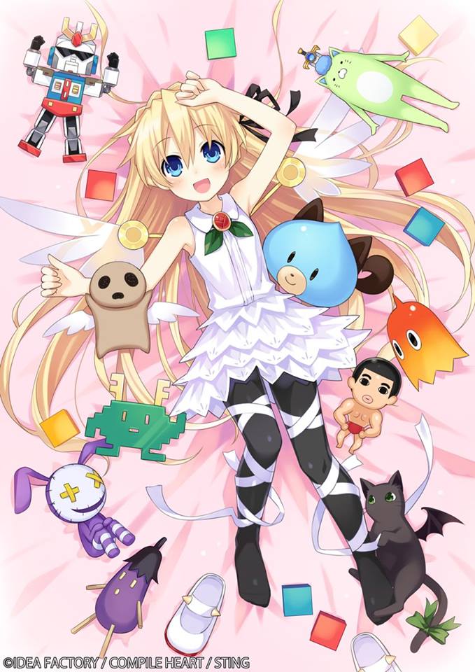 10s, 1girl, armpits, bandages, bed, blonde_hair, blue_eyes, cat