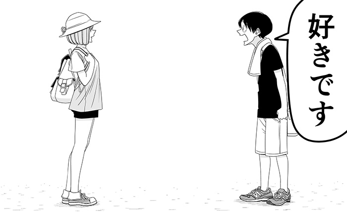 10s, 1boy, 1girl, 1koma, backpack, bad_id, bad_pixiv_id, bag