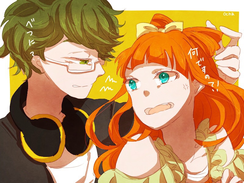 10s, 1boy, 1girl, aikatsu!, aikatsu!_(series), aikatsu_stars!, anger_vein, bad_id