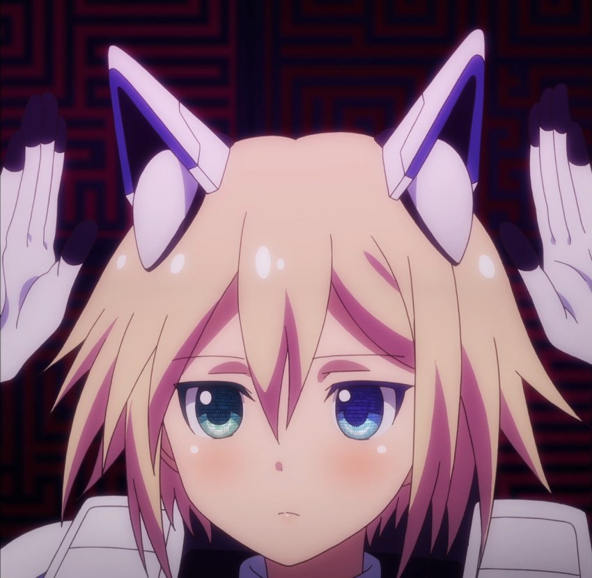 10s, 1girl, ange_vierge, anime_screenshot, blonde_hair, blue_eyes, code_omega_77_stella, female_focus