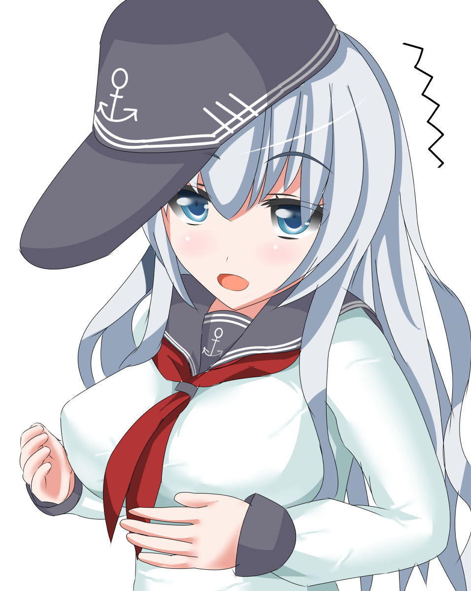 10s, 1girl, alternate_breast_size, blouse, blue_eyes, breasts, female_focus, flat_cap