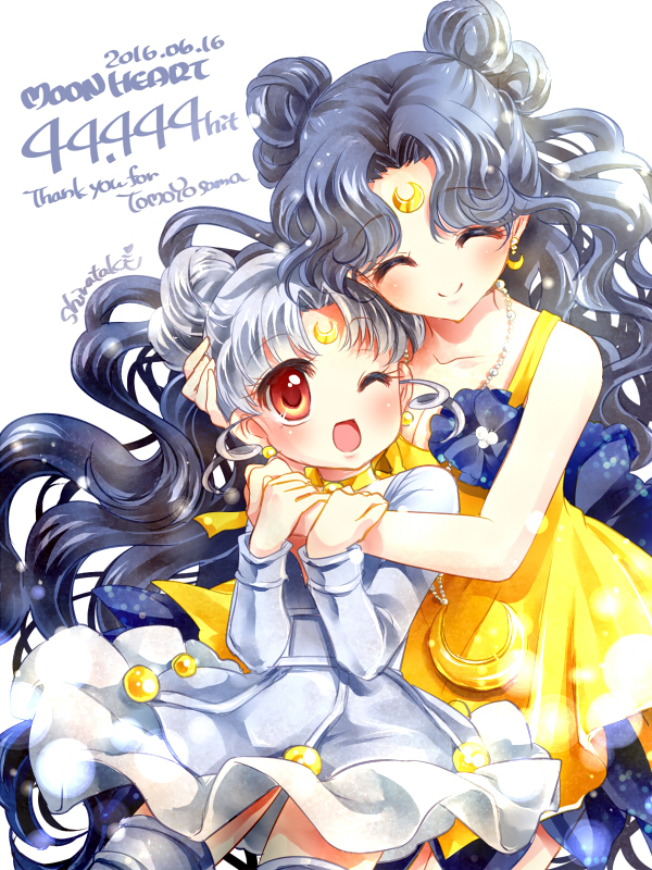 2016, 2girls, artist_name, bead_necklace, beads, bishoujo_senshi_sailor_moon, bishoujo_senshi_sailor_moon_stars, bishoujo_senshi_sailor_moon_supers