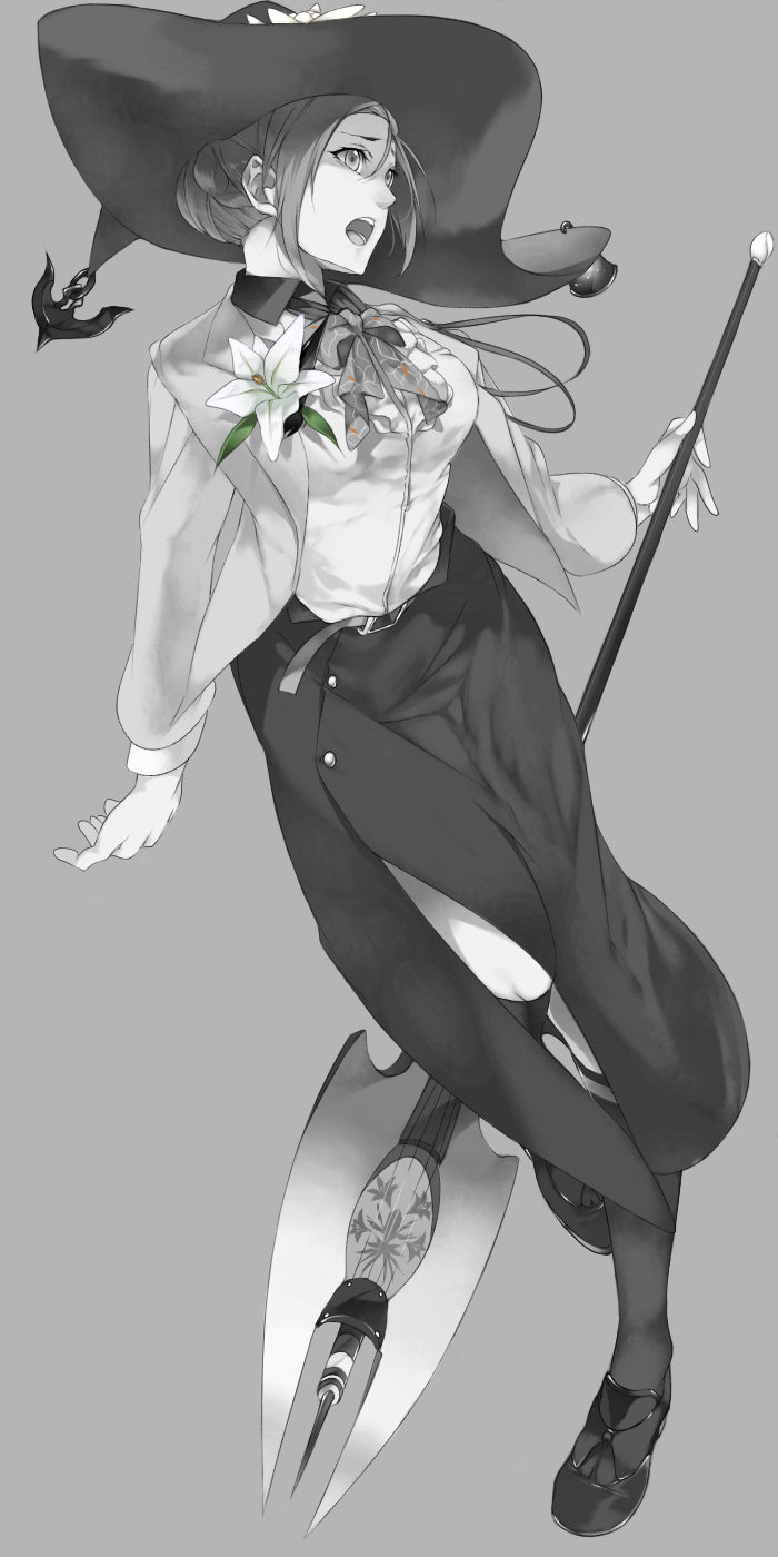 1girl, bad_id, bad_pixiv_id, caligula_(game), caligula_(series), female_focus, flower, full_body