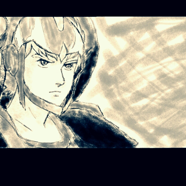 1boy, artist_request, jordy_vorder, kikou-kai_galient, male_focus, monochrome, solo